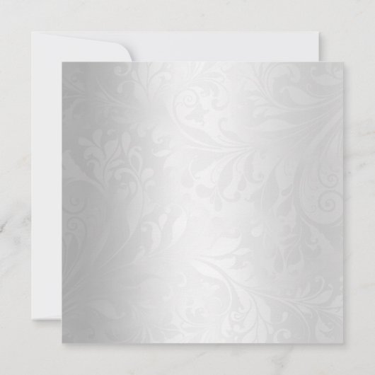 Elegant Red & Silver Masquerade 21. Einladung (Rückseite)