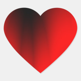 Elegant Red Splash Herz-Aufkleber