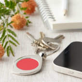 Elegant Red Swirl Keychain for Everyday Use Schlüsselanhänger (Seite)