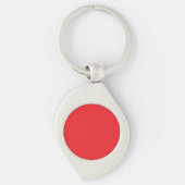 Elegant Red Swirl Keychain for Everyday Use Schlüsselanhänger (Vorderseite)