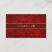 Elegant Red Velvet Texture Visitenkarte (Vorderseite)