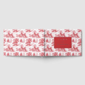 Elegant Red Vintage House Illustration Gästebuch (Voll)