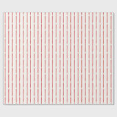 Elegant Red Watercolor Ribbon Stripes Geschenkpapier (Flach)