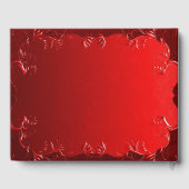 Elegant Red Wedding Gästebuch (Rückseite)