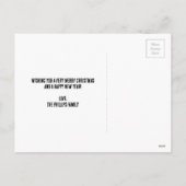 Elegant Red White Frohe Weihnachten (Rückseite)