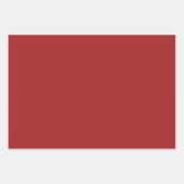 Elegant Red White Merry Christmas Ornament Geschenkpapier Set (Vorderseite 2)