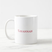 Elegant Red White Roses Bouquet Name Kaffeetasse (Links)