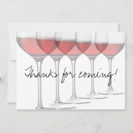 Elegant Red Wine Glasses Einladung