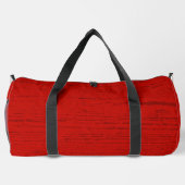 Elegant Red Wood Grain Duffle Bag (Rückseite)