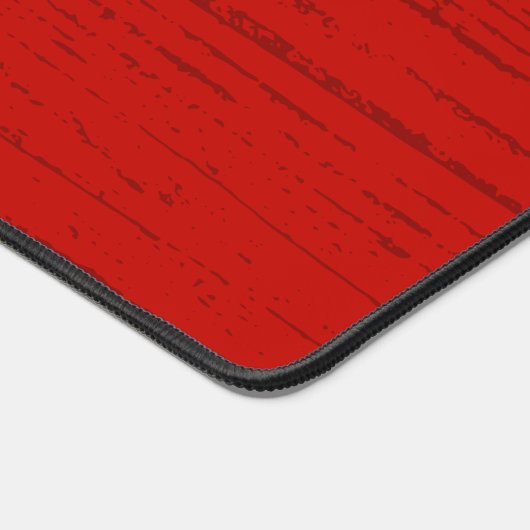 Elegant Red Wood Grain Schreibtischunterlage (Ecke)