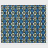 Elegant Regal Blue Luxury Geschenkpapier (Flach)