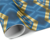 Elegant Regal Blue Luxury Geschenkpapier (Rolleneckpunkt)