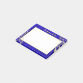 Elegant Regal Golden Blüh Typografie Post-it Klebezettel (angewinkelt)