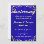 Elegant Regal Golden Typografy Jubiläum Einladung (Vorderseite)