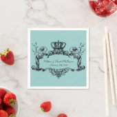 Elegant Regal Wedding Paper Napkins Serviette (Beispiel)