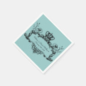 Elegant Regal Wedding Paper Napkins Serviette (Ecke)