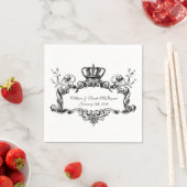 Elegant Regal Wedding Paper Napkins Serviette (Beispiel)