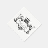 Elegant Regal Wedding Paper Napkins Serviette (Ecke)