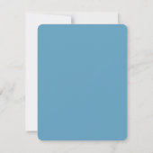 Elegant Regency Blue Vintage Wedding Invitation Einladung (Rückseite)