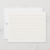 Elegant Regency Era Gold Bridal Shower (Rückseite)