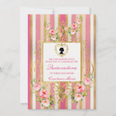 Elegant Regency Era Quinceanera Einladung (Vorderseite)