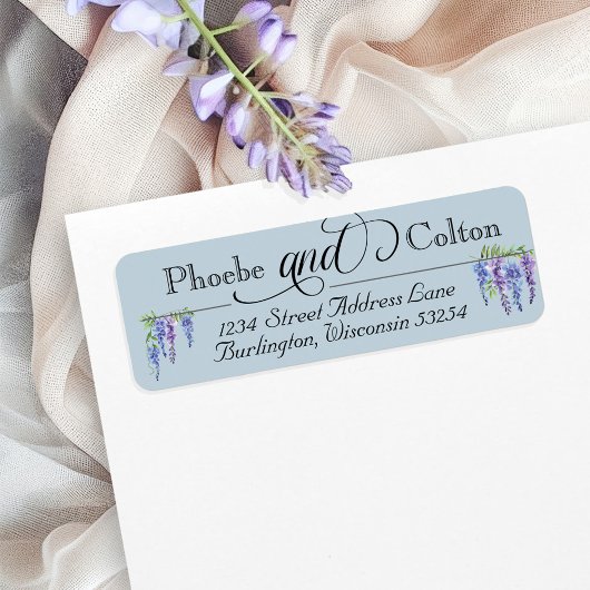 Elegant Regency Wisteria Garden Wedding Address