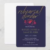 Elegant Rehearsal Dinner Einladung (Vorne/Hinten)