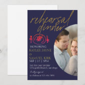 Elegant Rehearsal Dinner Einladung (Vorne/Hinten)