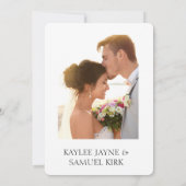 Elegant Rehearsal Dinner Invitation Einladung (Rückseite)