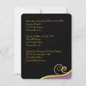 Elegant Rehearsal Dinner Invitation Einladung (Rückseite)