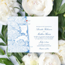 Elegant RehoBeide Beach Delaware Karte Hochzeit