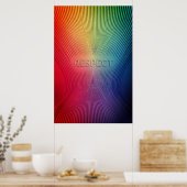 Elegant Respekt vor Typografie mit Farbfluss Poster (Küche)