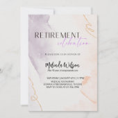 Elegant Retired Nurse Celebration Party Einladung (Vorderseite)