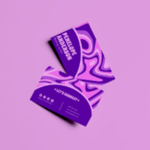 Elegant Retro Blue Pink Abstrakt Boho Groovy Chic