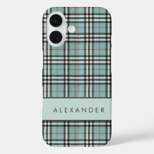 Elegant Retro Checkered iPhone 16 Hülle