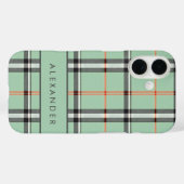 Elegant Retro Checkered Case-Mate iPhone Hülle (Rückseite (Horizontal))