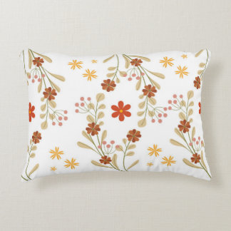 Elegant Retro Floral Throw Pillow Dekokissen