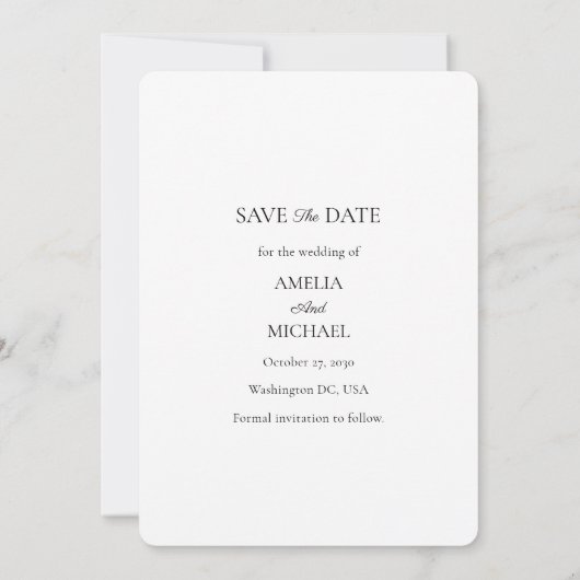 Elegant Retro Maroon Wedding Save the Date Card (Rückseite)