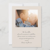 Elegant Retro Photo Wedding  Save The Date (Rückseite)