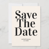 Elegant Retro Wedding Save the Date (Vorderseite)
