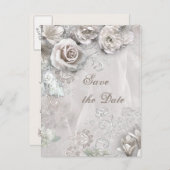 Elegant Rett the Day Ankündigungspostkarte (Vorne/Hinten)