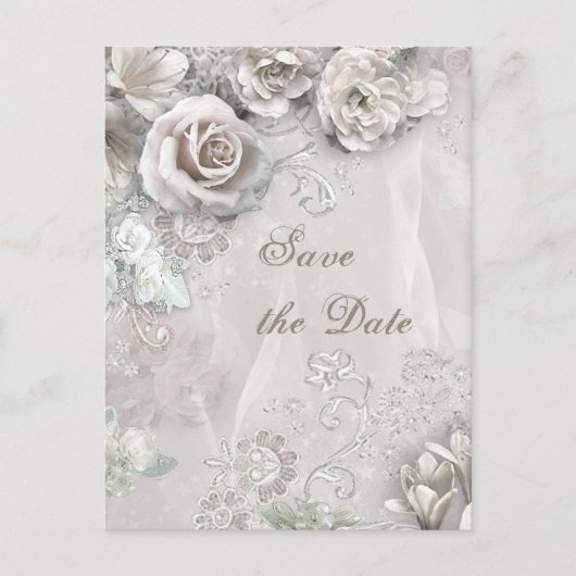 Elegant Rett the Day Ankündigungspostkarte (Vorderseite)