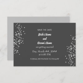 Elegant Rhinestones Save the Date Einladung