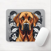 Elegant Rhodesian Ridgeback Dog Mousepad (Mit Mouse)
