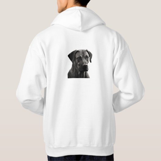 Elegant Rhodesian Ridgeback Hoodie (Rückseite)