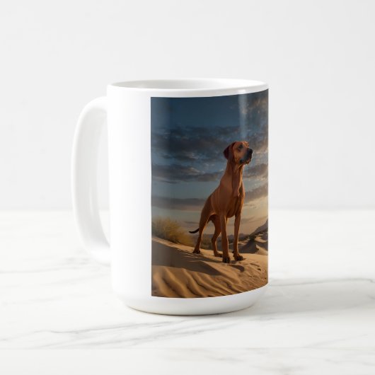Elegant Rhodesian Ridgeback Tasse (Vorderseite Links)