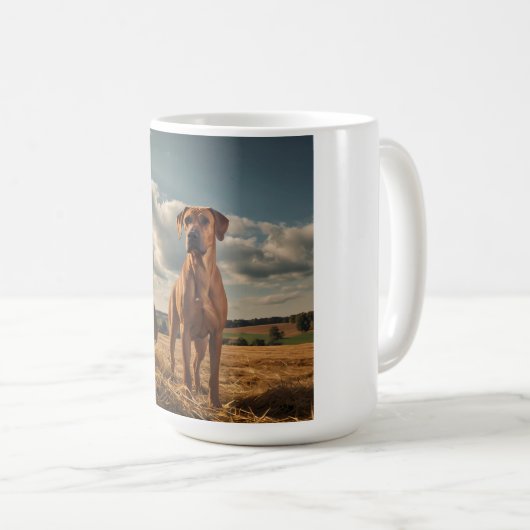 Elegant Rhodesian Ridgeback Tasse (VorderseiteRechts)