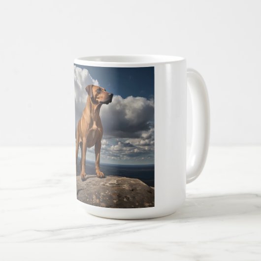 Elegant Rhodesian Ridgeback Tasse (VorderseiteRechts)