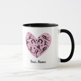 Elegant Rhythmic Gymnastics Personalized Mug Tasse