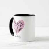Elegant Rhythmic Gymnastics Personalized Mug Tasse (Vorderseite Links)